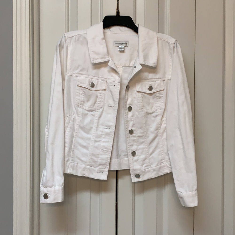 White denim jacket